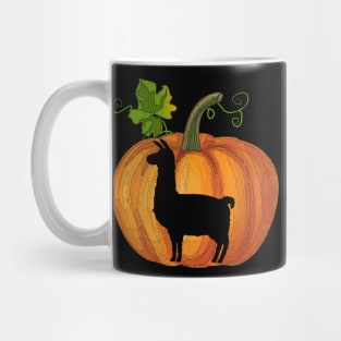 Llama in pumpkin Mug